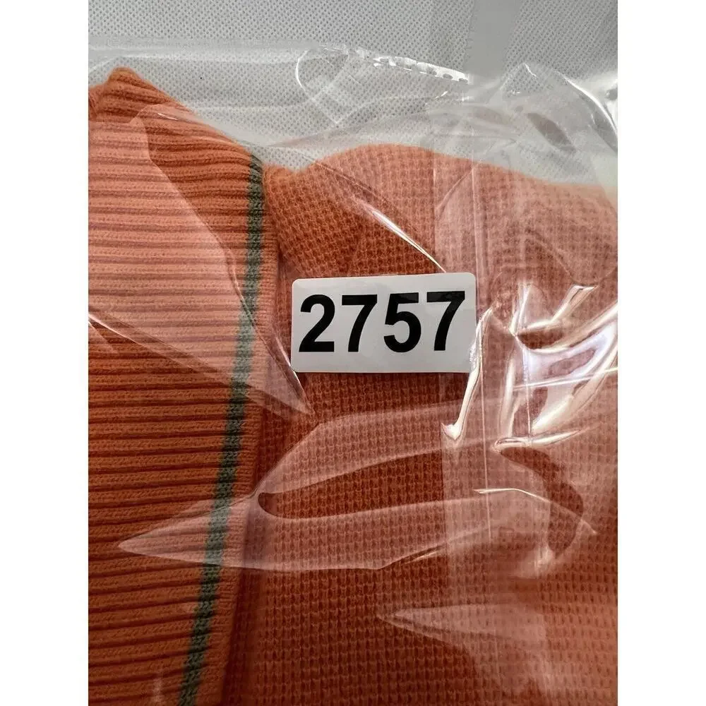 VTG Polo Sport Ralph Lauren Men’s Polo Shirt Waffle Knit Orange Spell Out XLarge